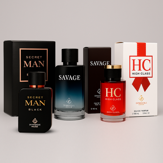 Combo de 3 perfumes inspiración: Bvlgari Man In Black, Dior Sauvage y CH Men Carolina Herrera 100ml